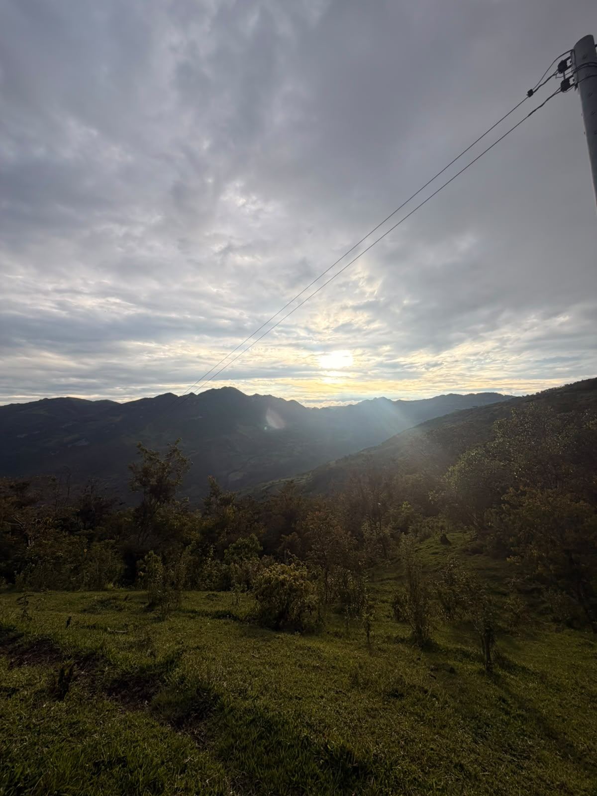 Amanecer sobre las montañas, la hora del avistamiento de aves